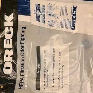 Oreck HEPA type CC bags